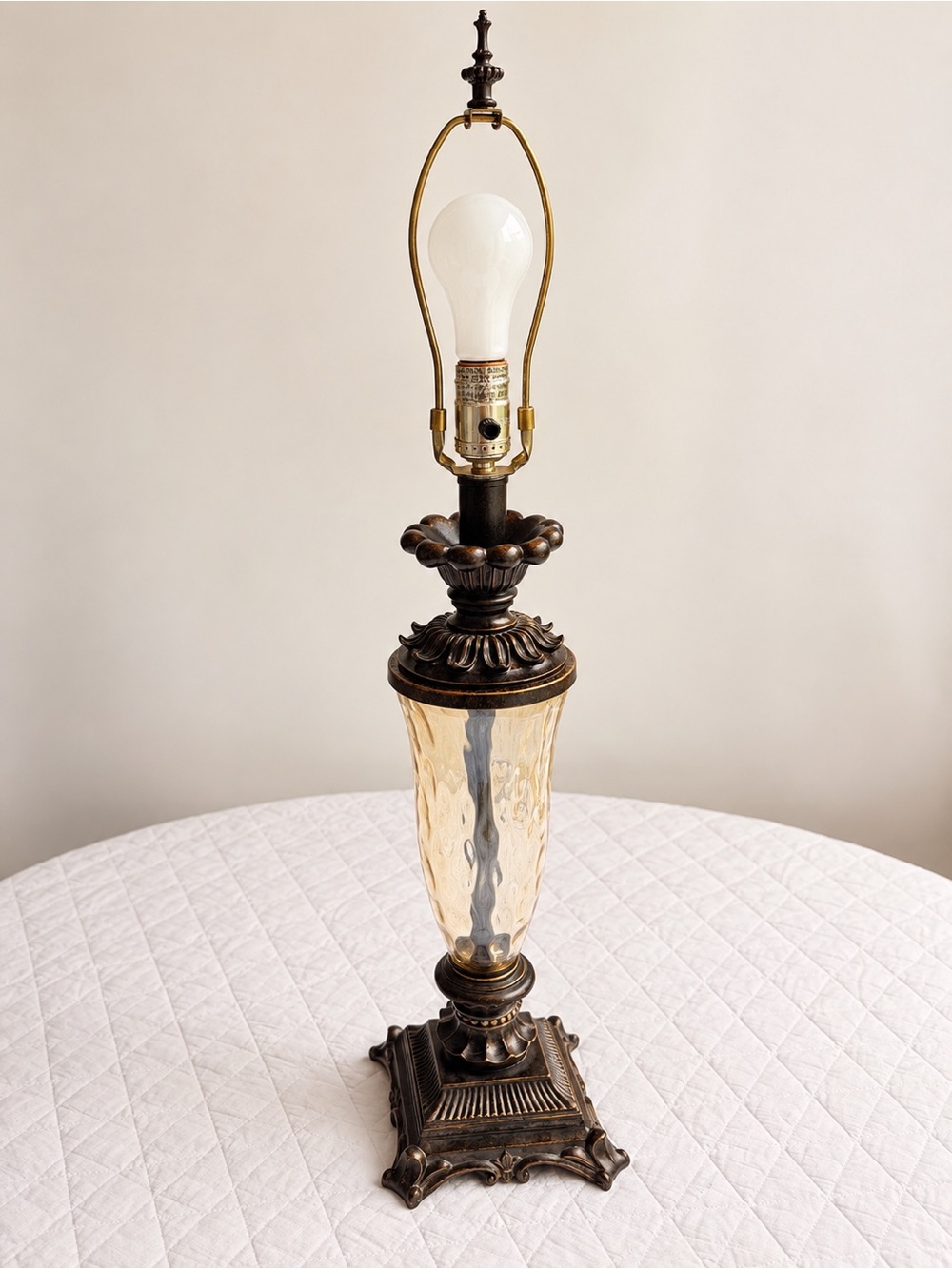 Kichler Cheswick 70655 Bronze Waterglass Table Lamp 30”